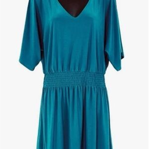 Kimono Sleeve Smocked Waist Dress